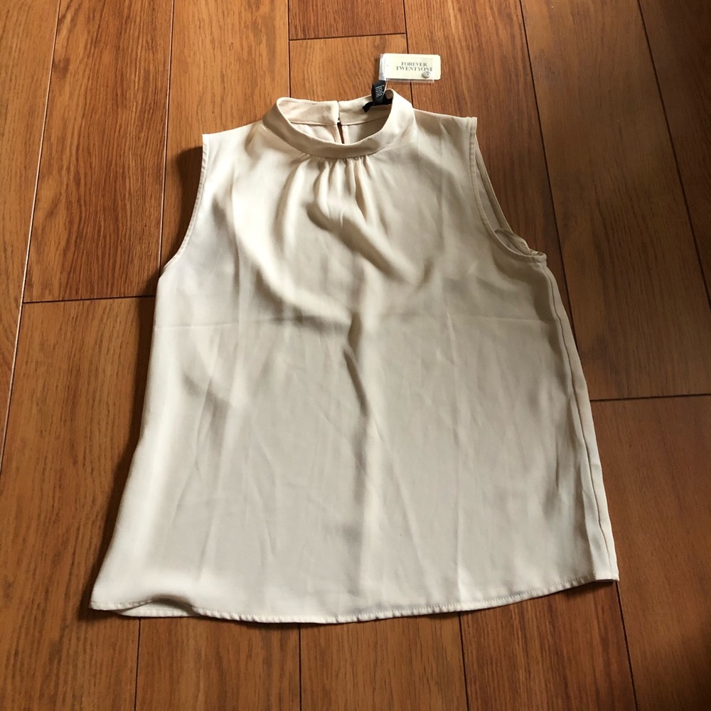 Cream Forever 21 Blouse